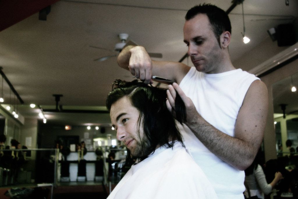 Haircut and styling